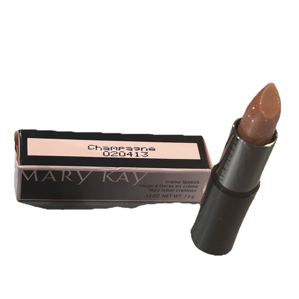 NOS MARY KAY Champagne Creme Lipstick Sparkles Shimmer .13 oz. 020413 Retired